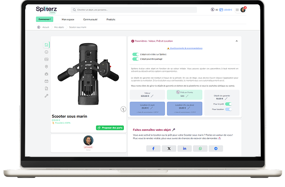 ecran deskotp spliterz Ecran mac avec l'app spliterz