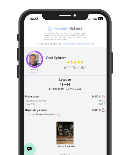 iphone tronquer location Louer sur spliterz